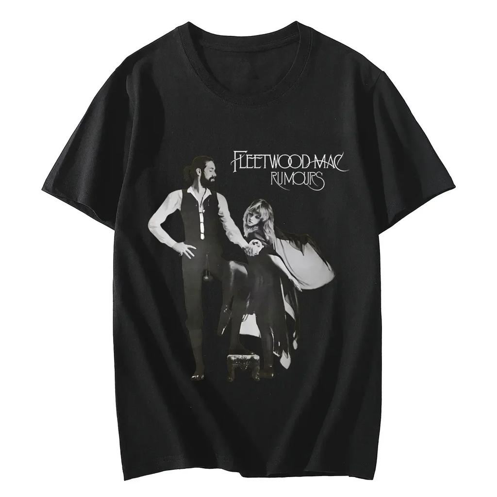 2026 Fleetwood Mac Rumours Graphic T Shirt Rock Hip Hop Vintage Short Sleeve Tshirt Womens Street Fashion Trend Tshirts