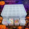 Transparent Beads Storage Box Square Small Bead Containers Tool Classification Box  Storage