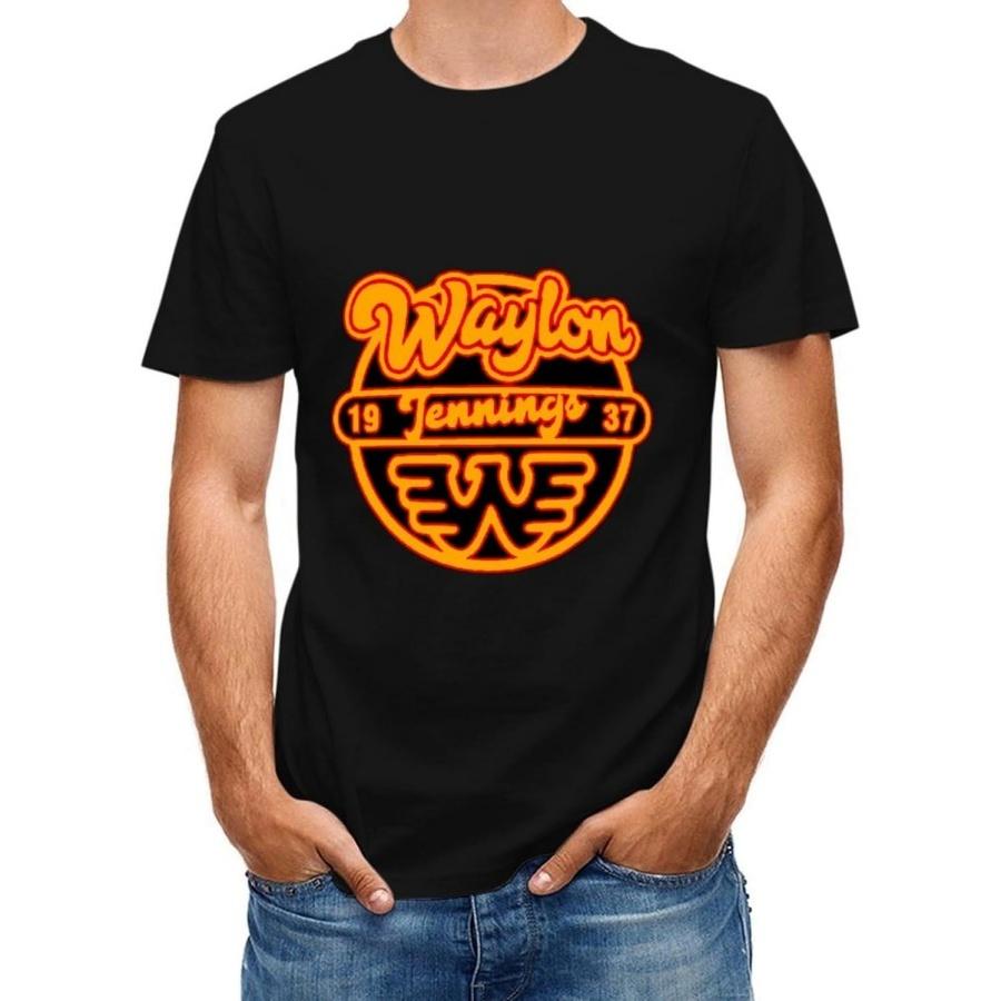 1973 Waylon Jennings Men s Short-Sleeve T-Shirt Cotton Crew Neck Casual T-Shirts XXXXXL