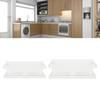 2PCS Magnetic Spice Rack for Refrigerator Carbon Steel Space Saving Spice   Magnetic Shelf for Kitchen Jars Seasoning Bottles