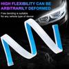 2PCS 12V Led Guide Headlight Strips Car Daytime Running Light 45cm Flow Turn Signal Strip DRL Ambient Light White Yellow