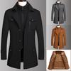 Männer Windjacke Herbst Winter männer Woll Langen Mantel Männlichen Graben Mantel