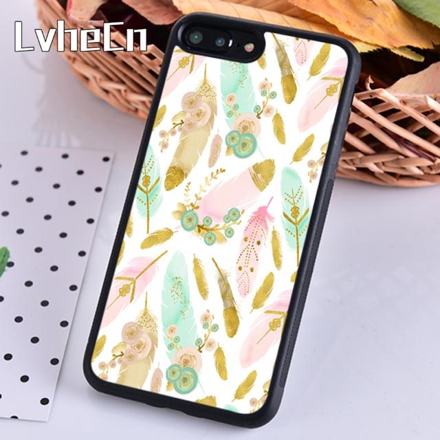 Watercolor Feather Pattern Design Phone Case For iPhone 17 Air 13 12 Cover For Apple 14 15 16 Pro Max Plus