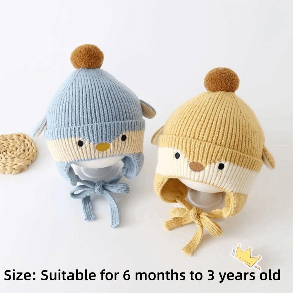 Cotton Kids Beanie Warm Thick Earflap Hat Skin Friendly Kids Hat Daily Outdoor