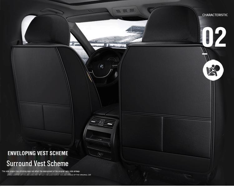 Universell helskinnssitsdyna för bil - Tecknad design, Komfort för alla årstider, Full omslagsstil