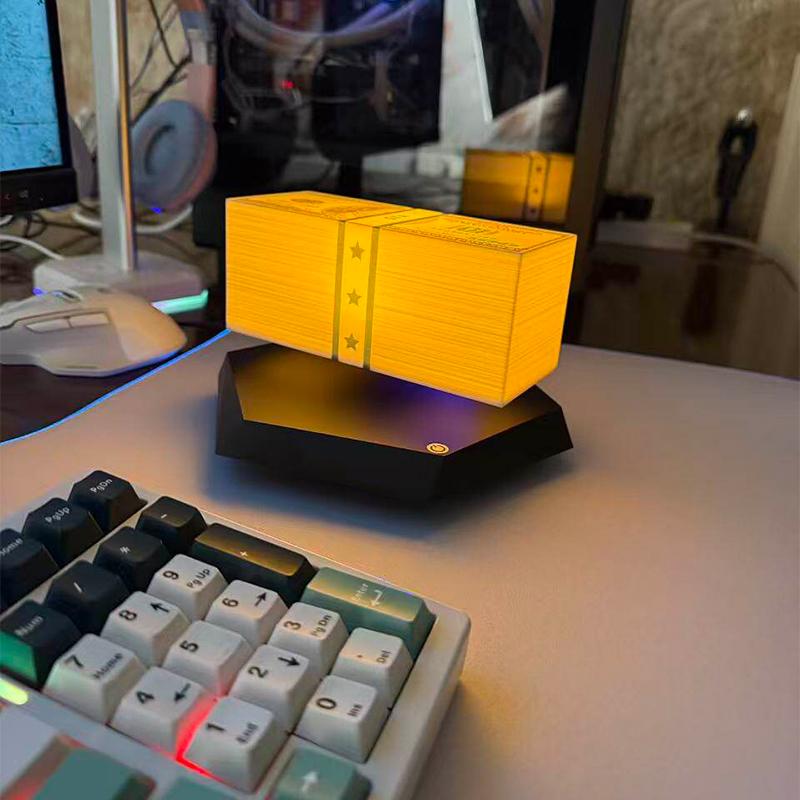 Magnetic Levitation Dollar Luminous Ornaments Children Adults Gifts Home Decor Bedroom Technology Free-Spinning Floating Dollar