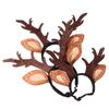 Soft Pet Antlers Headwear Adjustable Pet Reindeer Cap Cat Antlers Headband  Christmas