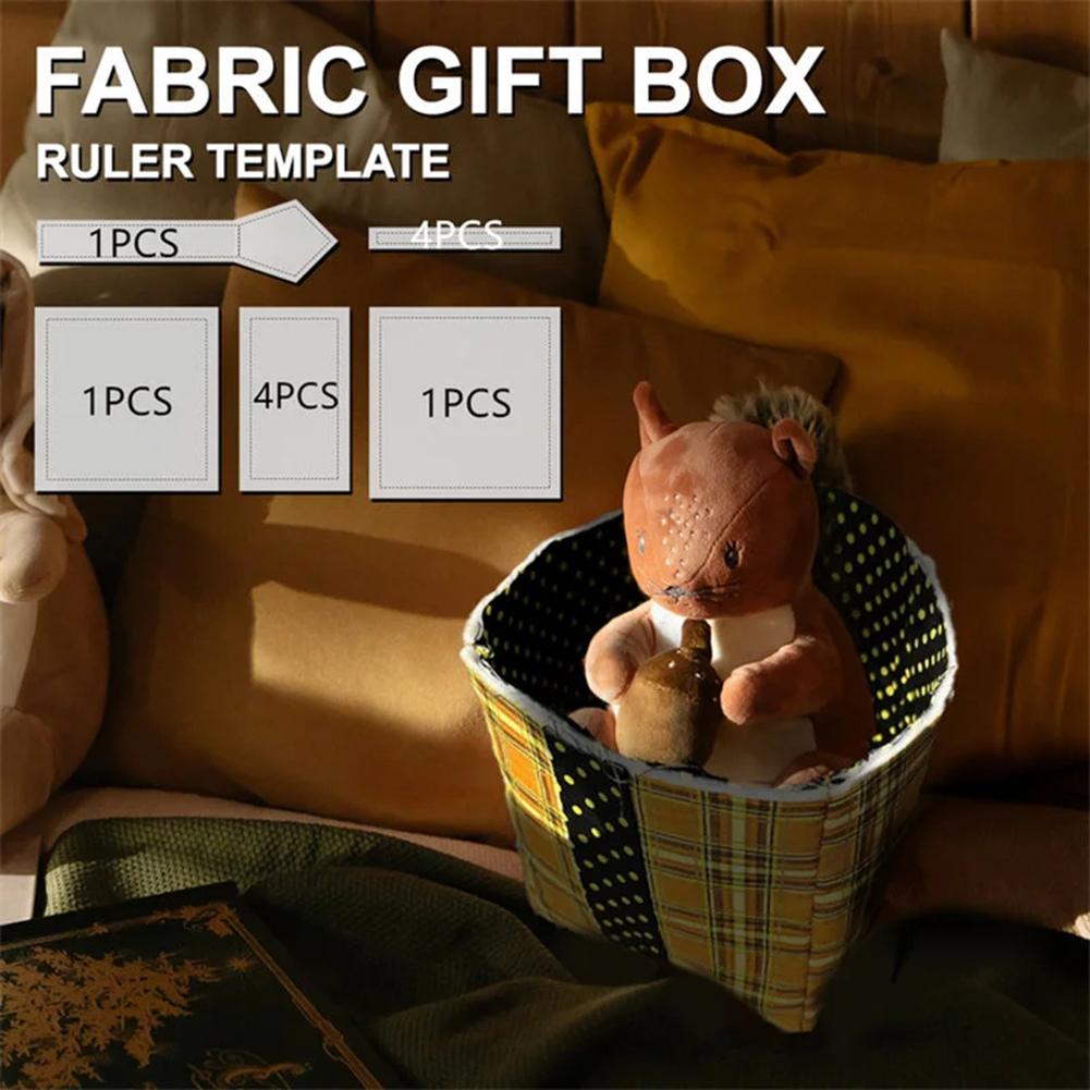 11pcs Fabric Present Boxes Rulers Templates Plastic Quilting Template Rulers For Household Small size
