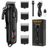HYN-222 Professional Hair Clippers 5V1A Rechargeable Hair Trimmer Stainless Steel Blade Black Washable Head For Men Styling Tool