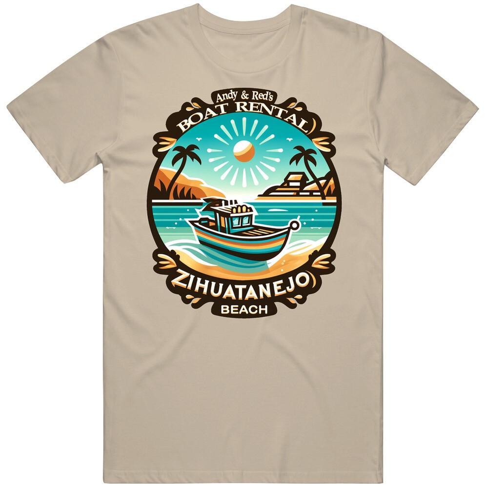 

Andy And Red s Boat Rental Mexico Shawshank Parody Funny T Shirt 4XL