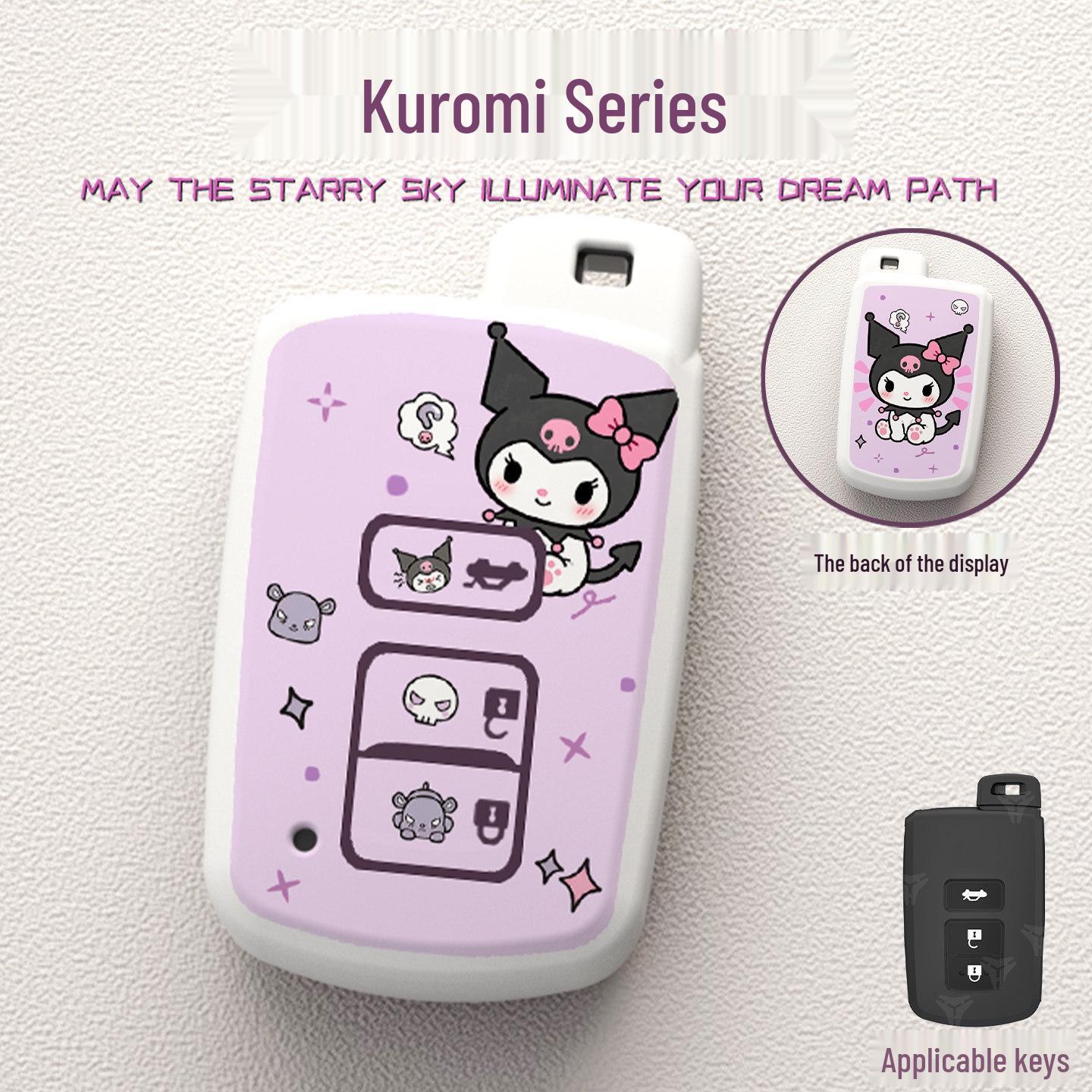 

Cartoon Asian Dragon Car Key Cover for Toyota Levin, Camry, and Corolla