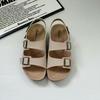 Women's Retro Cowhide Birkenstock Sandals: 2025 Summer Non-slip, Wear-resistant Beach Slippers