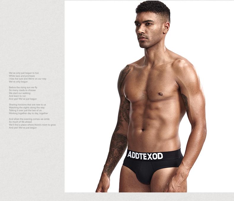 Men's Combed Cotton Low-Waist Breathable Briefs - Soft, Comfortable, and Sexy Underwear