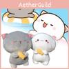 Peach With Cat Fish Plush Toy Cartoon Stuffed Doll Room Decoration Kids Gift