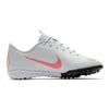 Nike Mercurial Vapor 12 JR Academy TF Slip Resistant Abrasion Resistant Low Top Kids' Soccer Shoes Gray Red Kids' AH7342-060