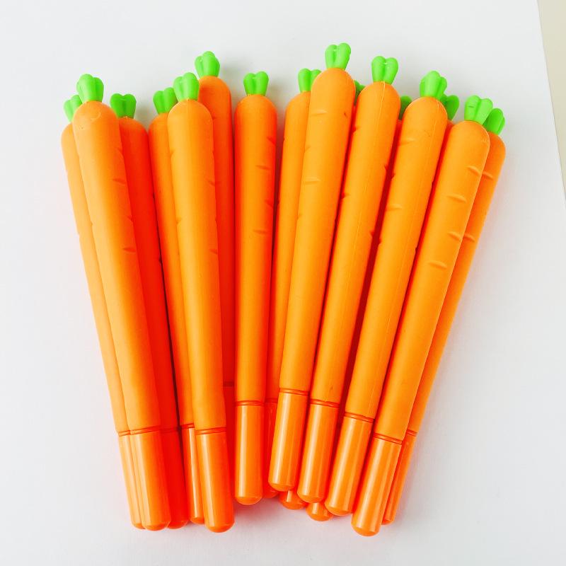 Kawaii Korean Carrot-Shaped Neutral Pen - Fresh Creative Stationery for Students