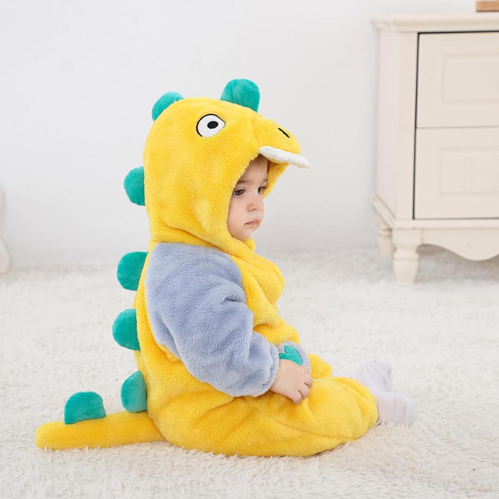 [LOLANTA] Dinosaur Kigurumi for Kids and Babies, Halloween, Christmas, Fancy Dress, Children's Costume, Cold Weather Wear, Room Wear, Boys and Girls,