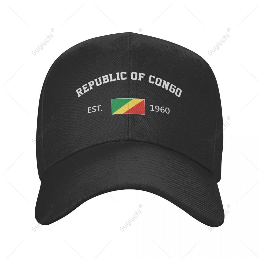 Unisex Baseball Cap Republic Of Congo EST Independence Day Wild Sun Shade Peaked Adjustable Outdoor Caps for Unisex Women