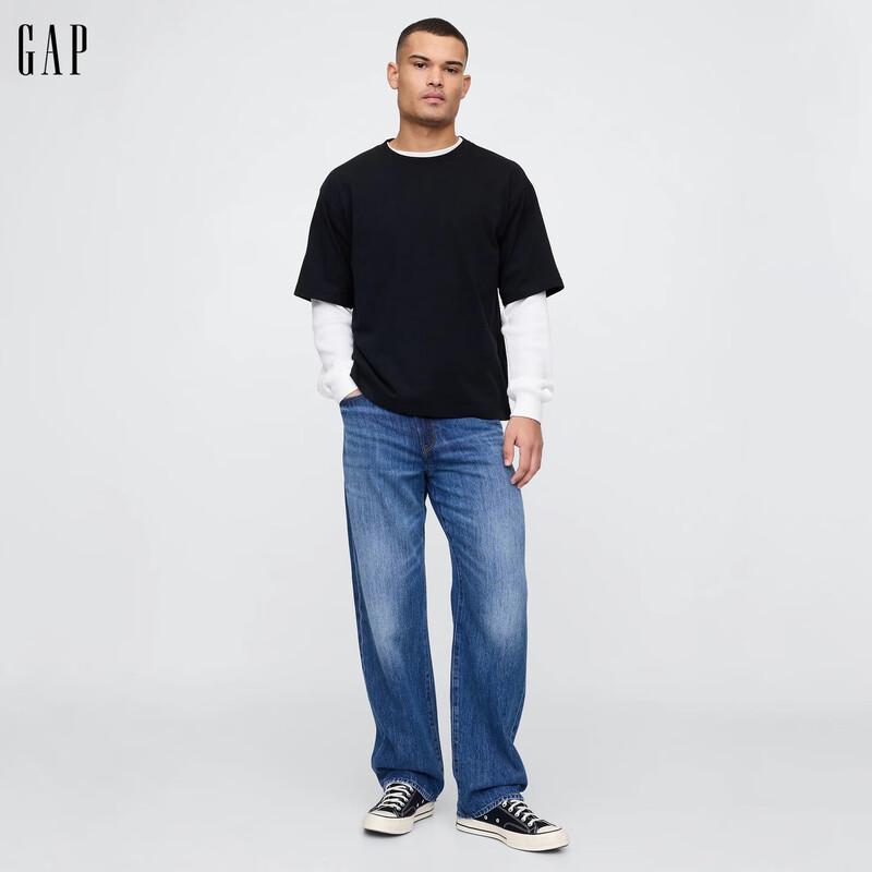 

GAP Мужские джинсы прямого кроя слим фит с эффектом стирки, Осень 2025 (Модель 723292) 36X32
