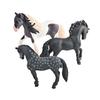 1/3Pcs Simulation Horse Figurine Stallion Mare Statue Miniature Pony Sculpture Educational Toy PVC Farm Animal Model Decoration Ornament