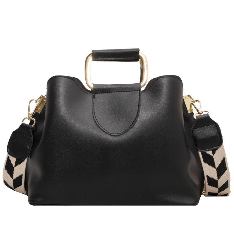 Autumn and Winter Texture Big Bag Women's New Fashionable Simple Wide Shoulder Strap Women's Bag Versatile Atmosphere Casual Mother Bag