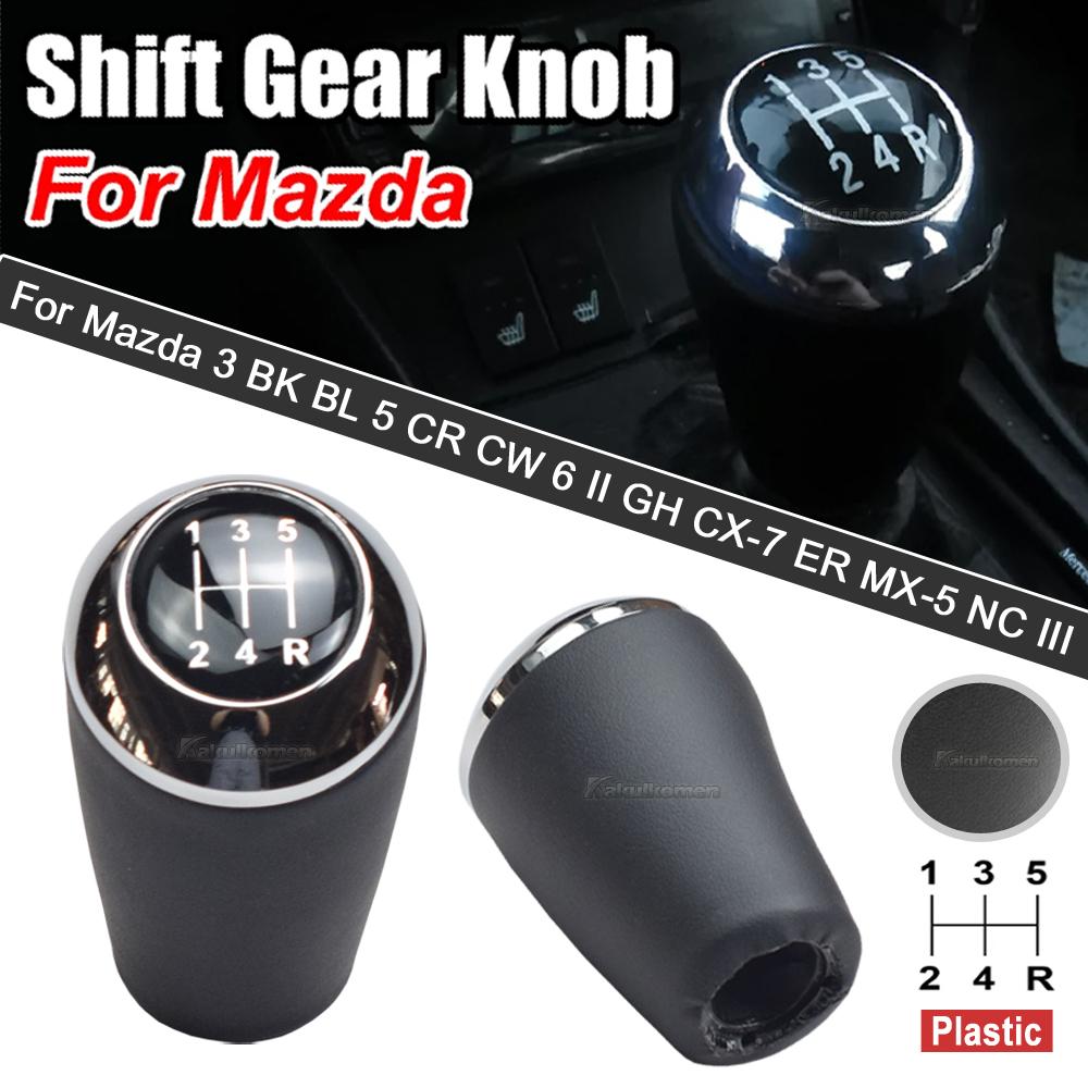 Manual 5 6 Speed Gear Shift Knob Stick Lever Shifter HandBall For MAZDA 3 BK BL 5 CR CW CX-7 MX-5 Car Accessories