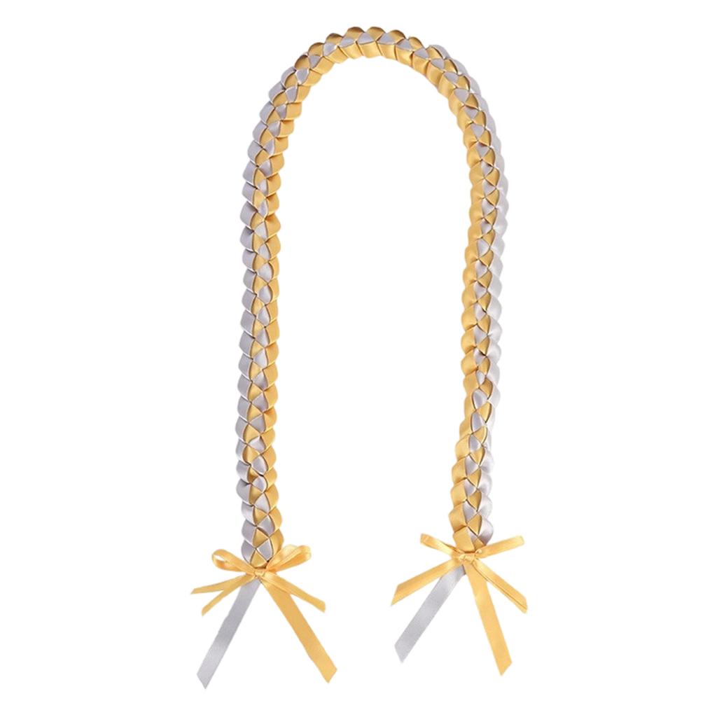 Handmade Ribbon Rope Class Of School College High School Graduation Double Necklace Leis Congratulation Party Gifts Bow Closure Jewelry For Women Men