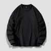Doppelseitiger Samt-Samt Rundhals-Basis-Pullover, Locker sitzender Kapuzenpullover, Lässiges Interieur für Herrenbekleidung