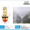 Adjustable Brass Nozzle Heavy Duty Adjustable Nozzle Twist Hose Nozzle  For Watering Gardens