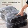 Almohada Lavable de Punto para Soporte de Cuello con Relleno de Pluma de Ganso