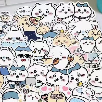 Chiikawa Cartoon Stickers (460 Sheets) - Adorable DIY Hand Account Decor