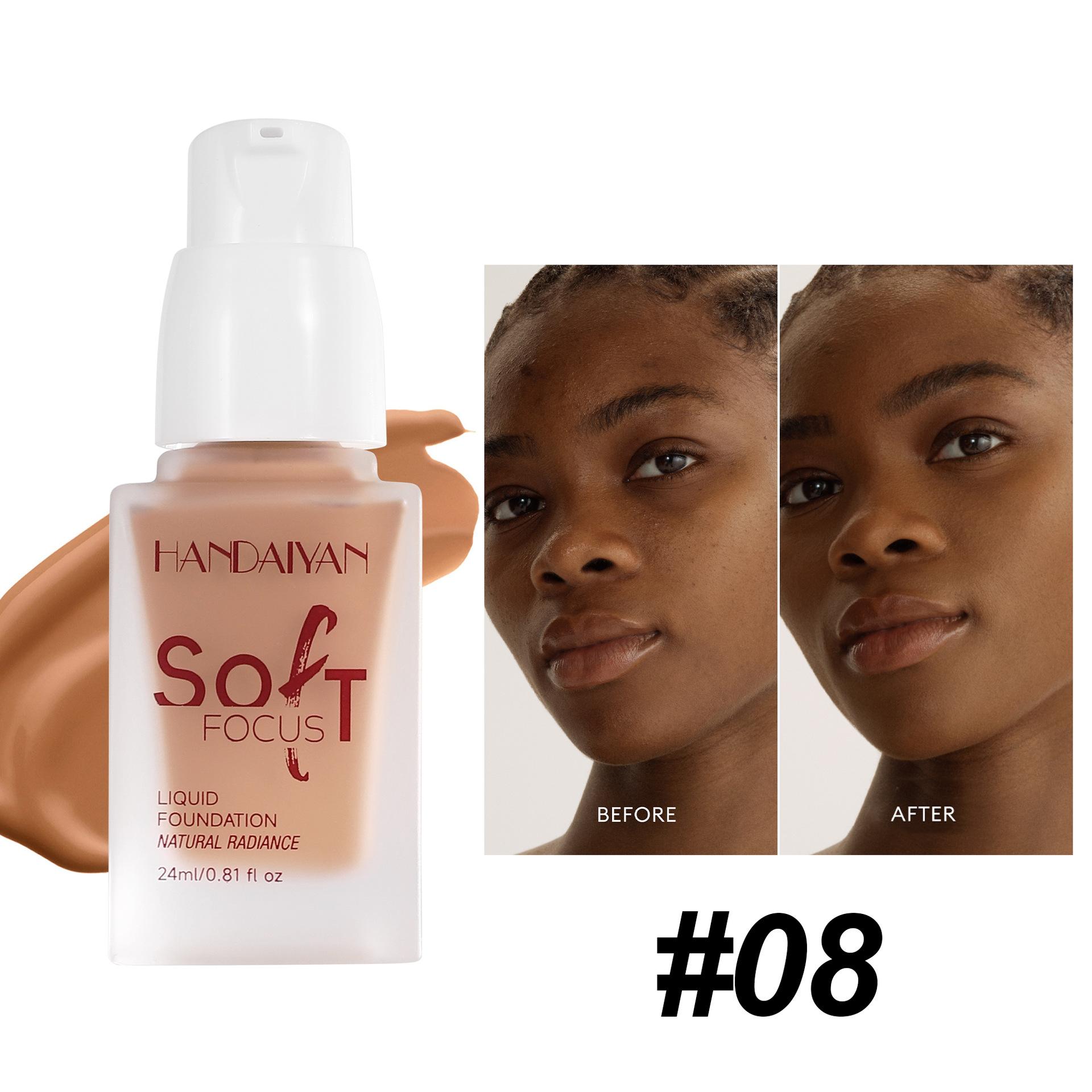 

Безупречный консилер Жидкая основа Увлажняющая жидкая основа Увлажняет сухую кожу Водостойкая жидкая основа Подходит для темной кожи 08#