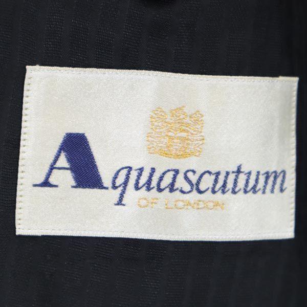 Aquascutum Made In Japan Double Long Sleeve Tailored Jacket AB5 Black Men's Used