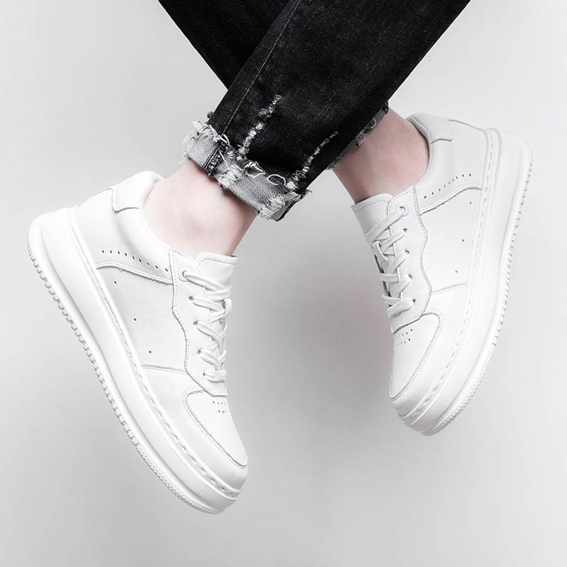 New Arrival Men's Skateboard Footwear Men Casual Shoes Trainers Genuine Leather Male Sneakers Comfortable School Shoes