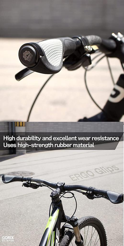 GORIX Bicycle Grips Grips for Cross and GX-D2 [Lock-On Bikes, MTB, Bicycles] (Black)