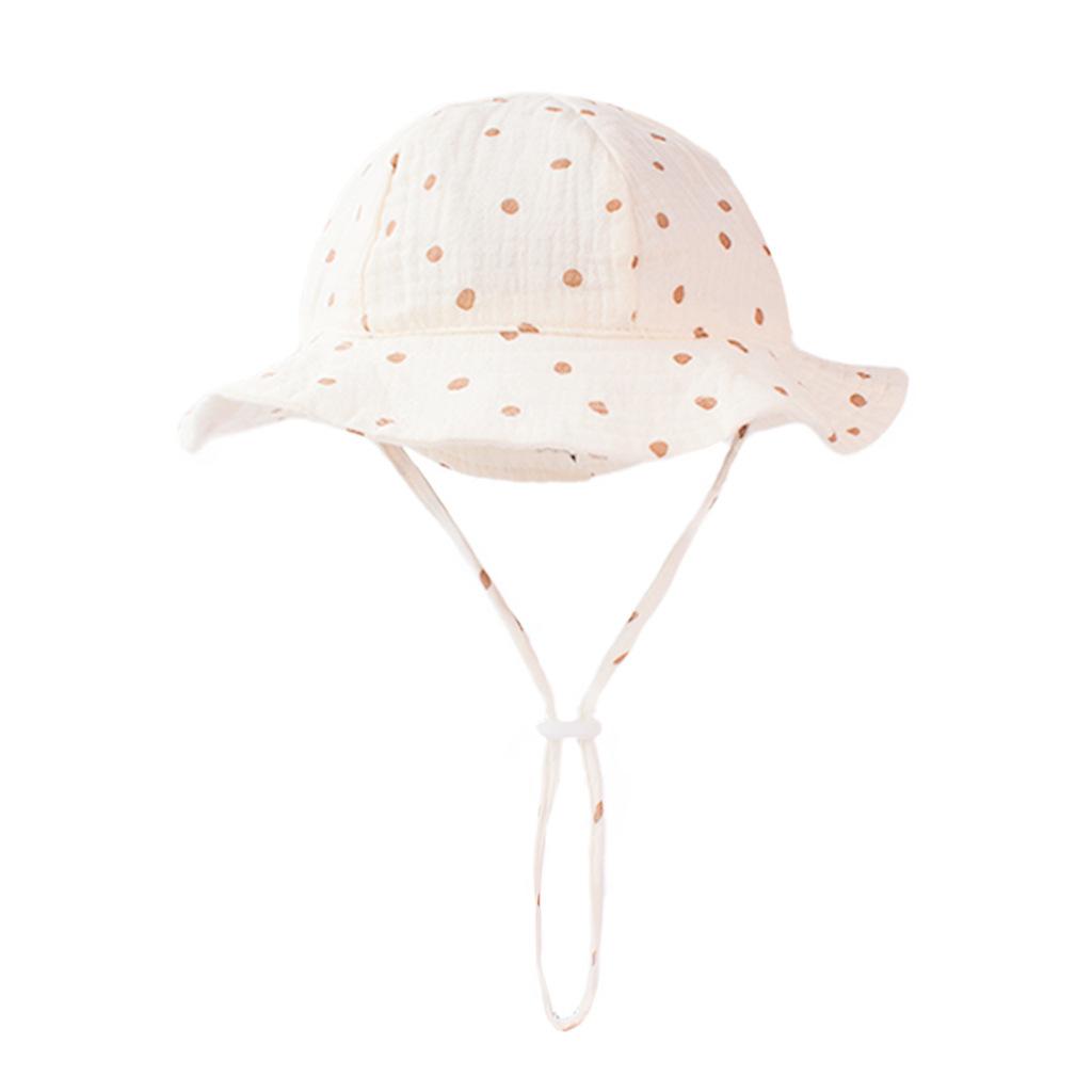 Children's Cotton Basin Hat Ins New Sun-proof Breathable Baby Fisherman Hat Solid Color Comfortable Baby Sun Hat