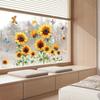New plant flowers sunflowers butterflies electrostatic glass stickers window glass decoration glue-free and easy to tear