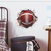 Fun-f108 Broken Wall Rugby Children's Bedroom Study Home Beautification Wall Sticker