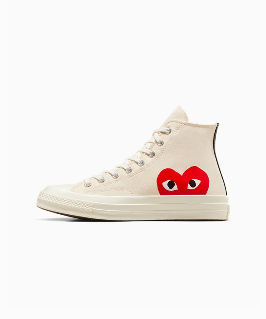 Converse X Comme Des Garçons Play Chuck 70 Egret A08792C