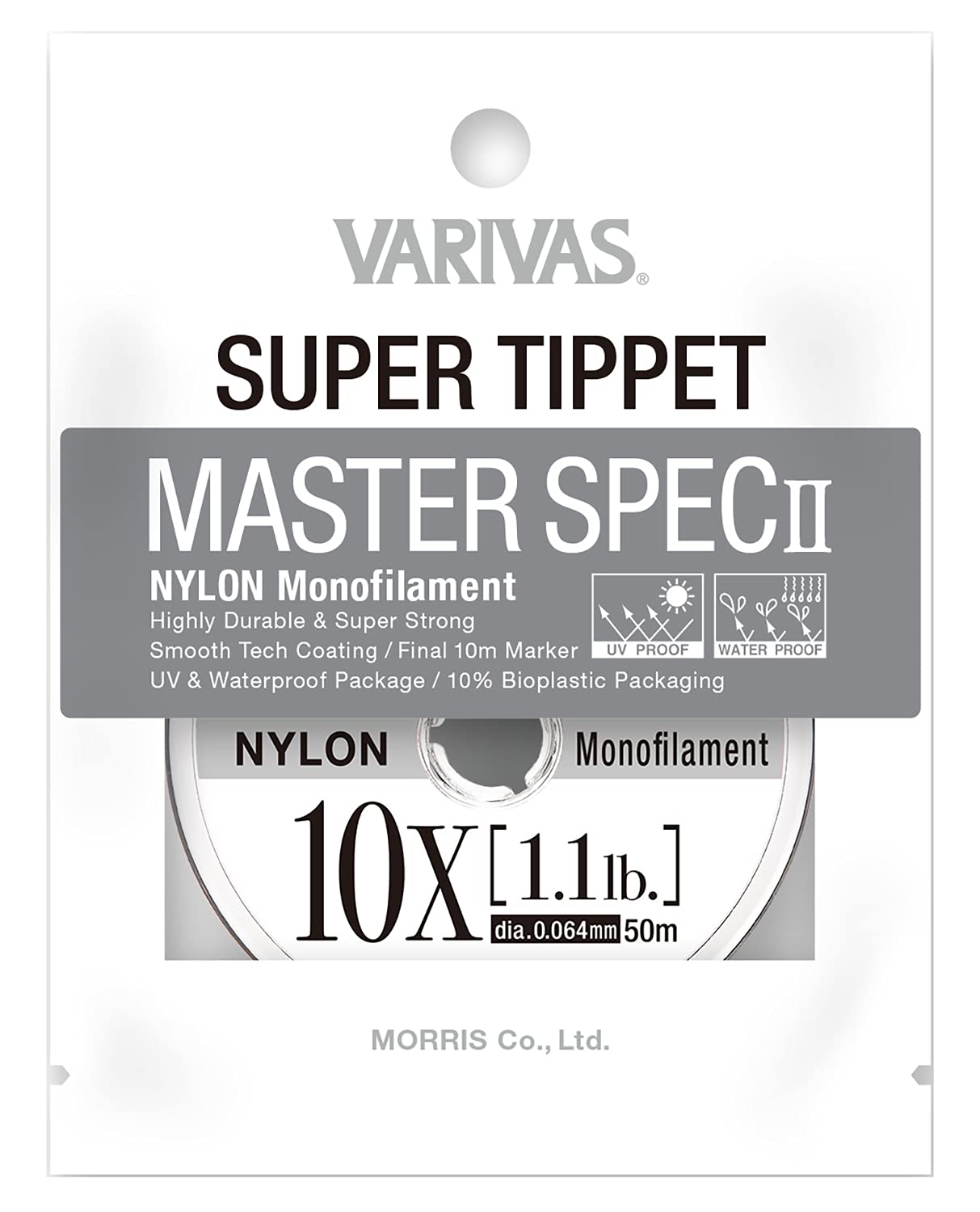 

VARIVAS Super Tippet Master Spec II нейлон 10X 50м натуральный 1.1LB