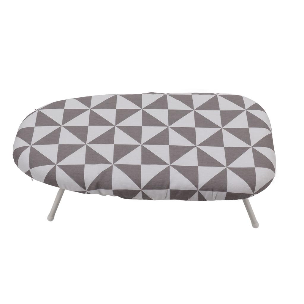 Reise-Tischbügelbrett Tischplatte zum Falten von Kleidung Klappbeine mit Baumwollbezug Einfach Prismatisch