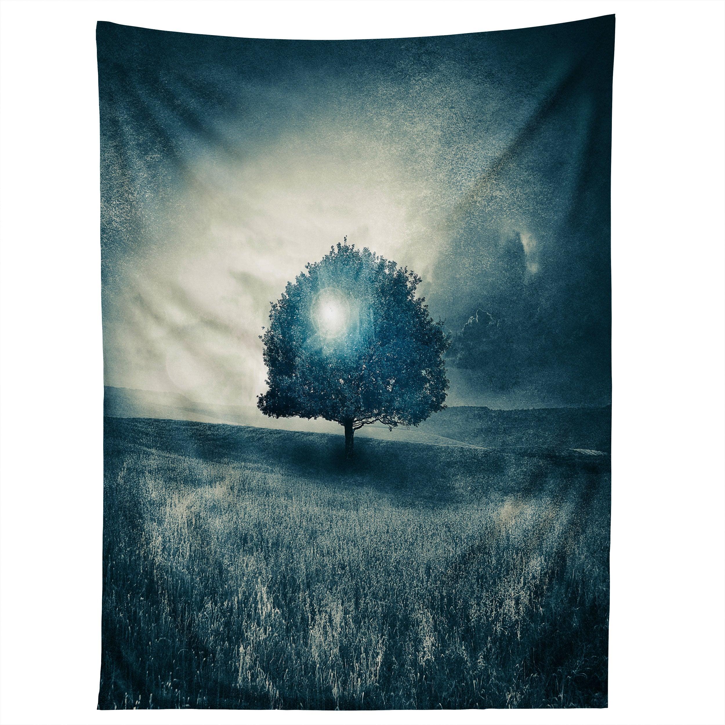 ENERGY FROM THE BLUE TREE tapestry 75x100