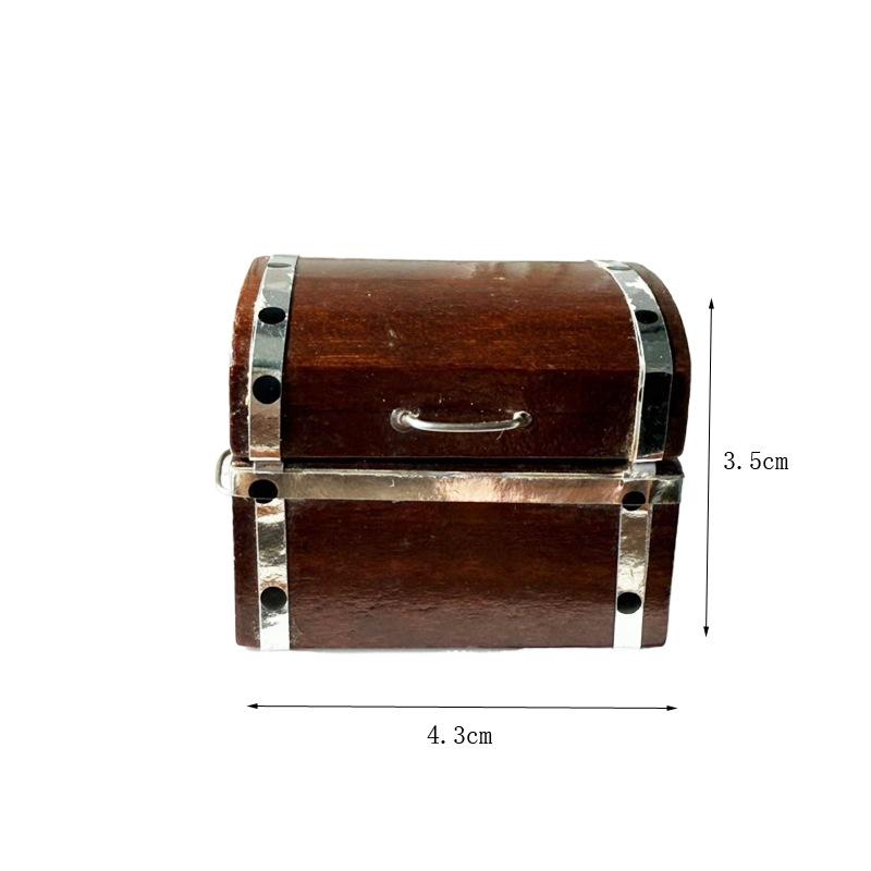 

1:12 Simulation Openable Treasure Chest Storage Box Retro Miniature Furniture Model Play House Toy Decor Kid Gifts