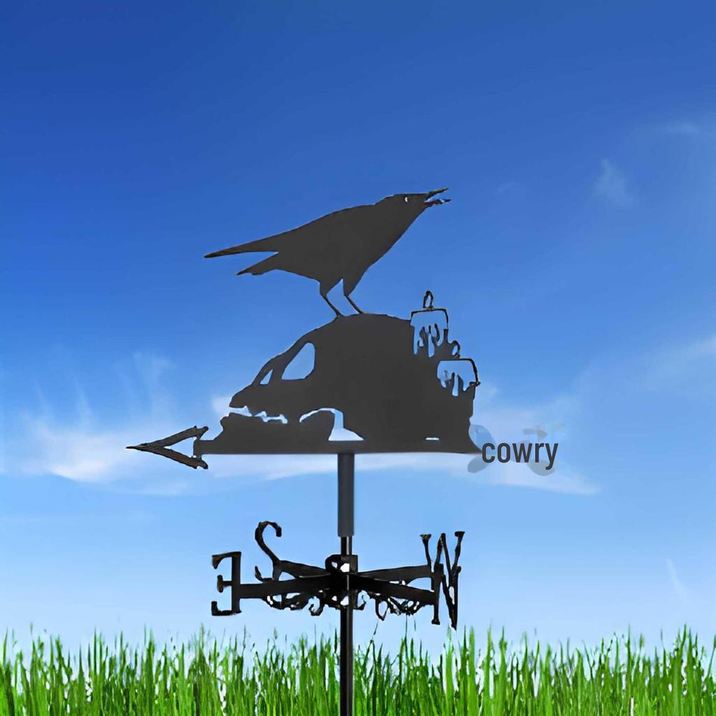 Decorative Iron Weather Vane - Outdoor Metal Roof Ornament