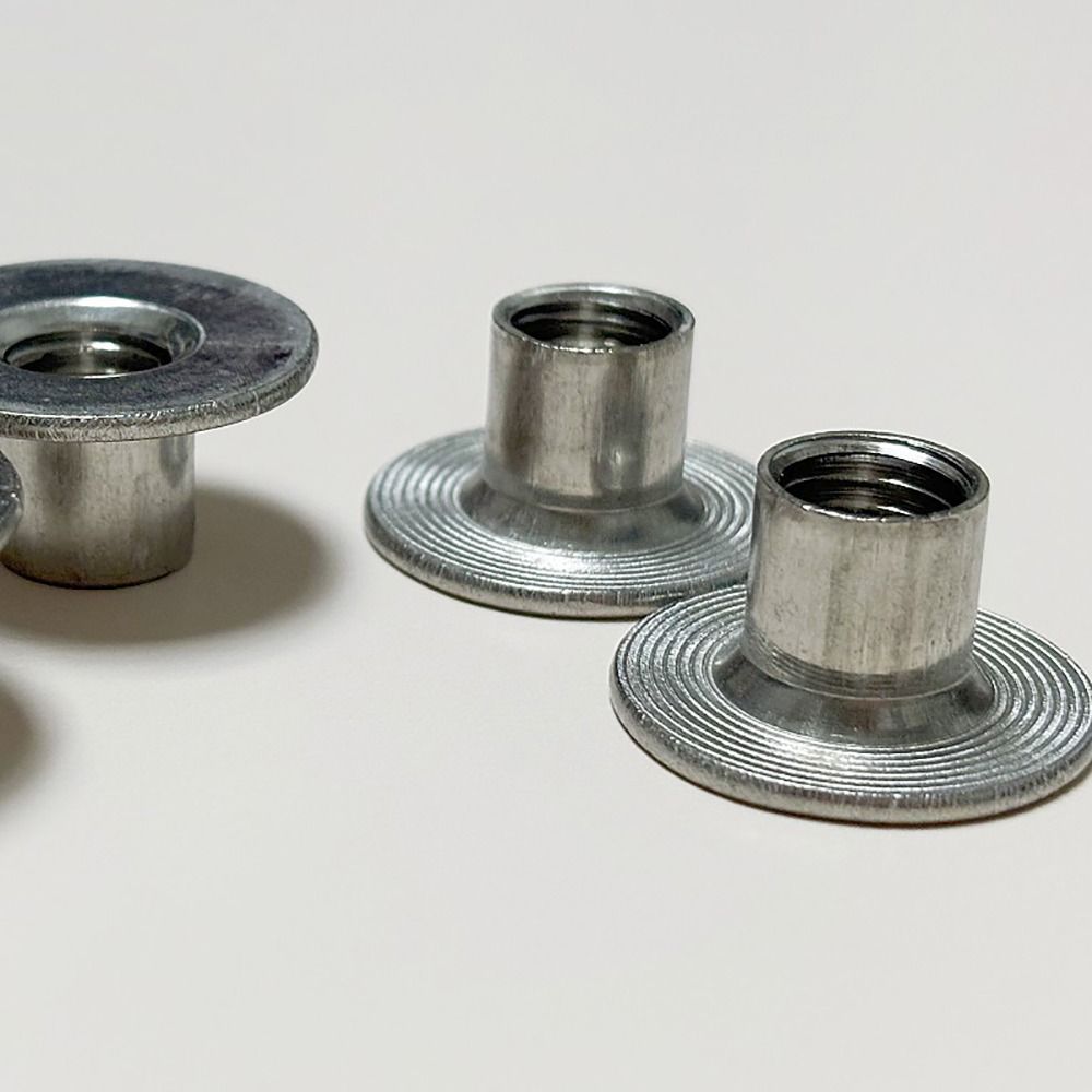 30Pcs M6 M8 Tee Nut Round Base Through Hole Flange Insert Nut 6-20mm Height Female Thread T-Shaped Weld Nut