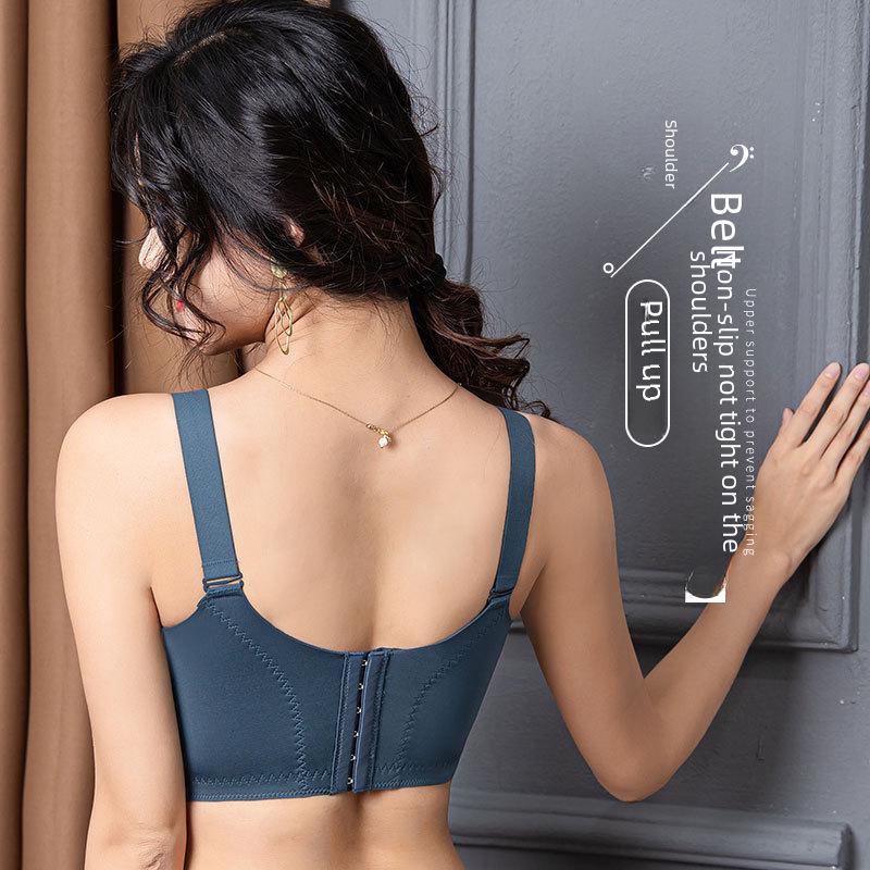 Duży Czerwony Regulowany Biustonosz Pełnokielichkowy dla Kobiet Plus Size z Wieloguzikowym Designem