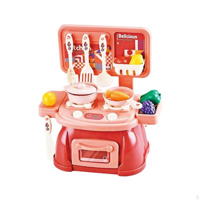 30 Pieces Kitchen Playset Toy Pretend Food and Cooking Educational Fine Motor Skill
