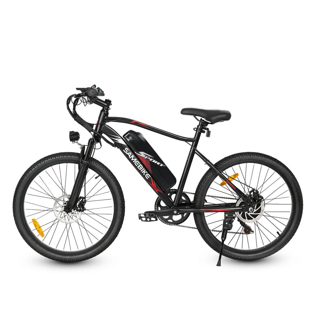 SAMEBIKE EBE2 Electric Mountain Bike, 36V 13Ah Removable Battery,Shimano 7 Speed