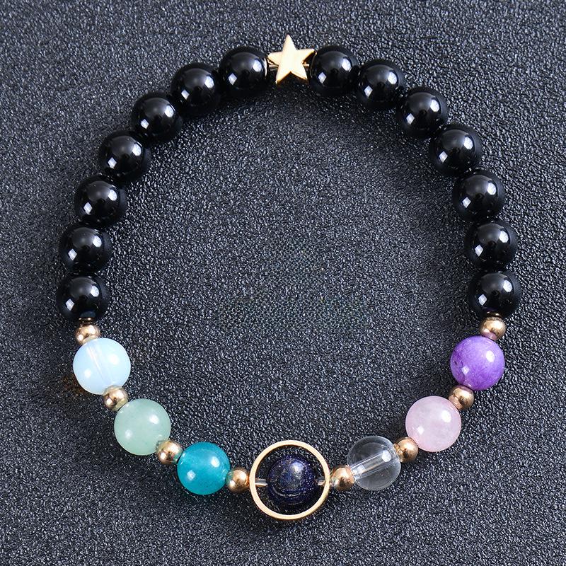 

Eight Planets & Twelve Constellations Frosted Stone Beaded Bracelet