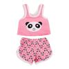 Doll Clothes Pink Skirt Flamingo Bkini,Bunny Hairpin,Shoes For 18Inch American Toy&43cm Baby Doll Accessories Birthday Gift